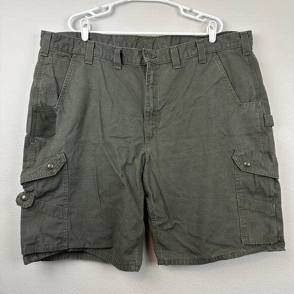 Carhartt Relaxed Fit Ripstop Cargo Work Shorts Moss Green 46 - Picture 2 of 13